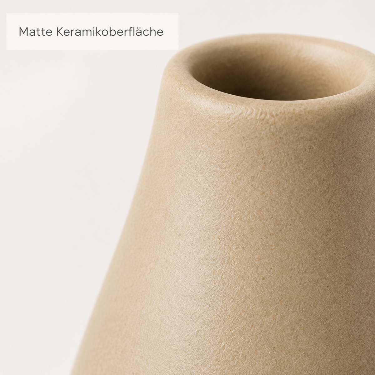 Keramik-Mini-Vasen in Naturtönen im 3er-Set
