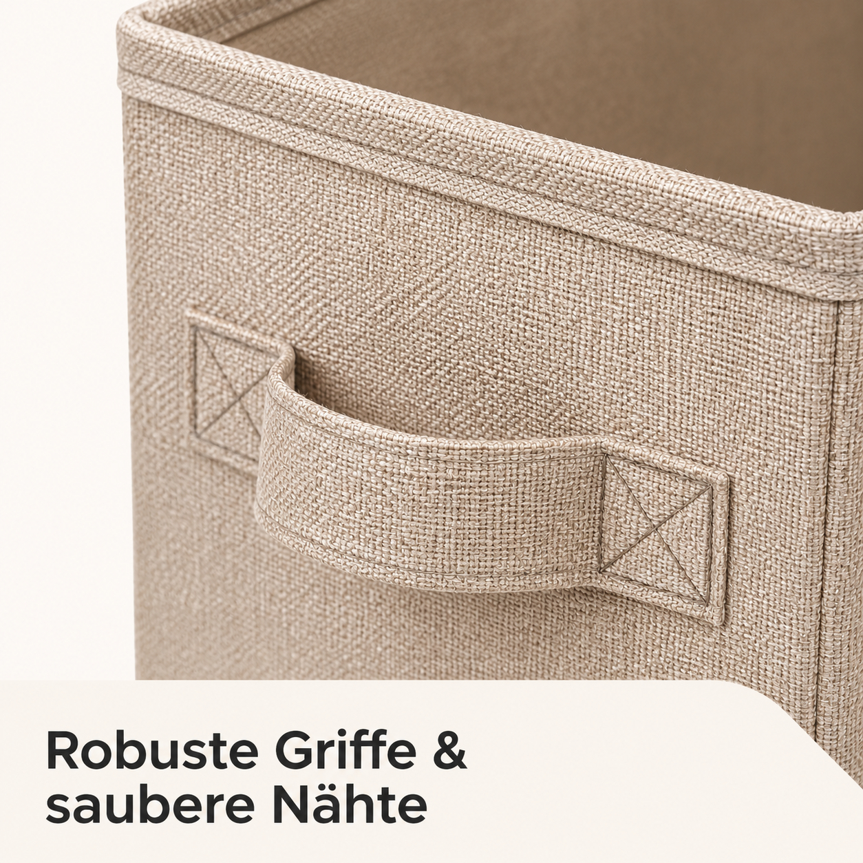 Faltbare Stoffkörbe im 2er-Set – 36 × 26 × 24 cm