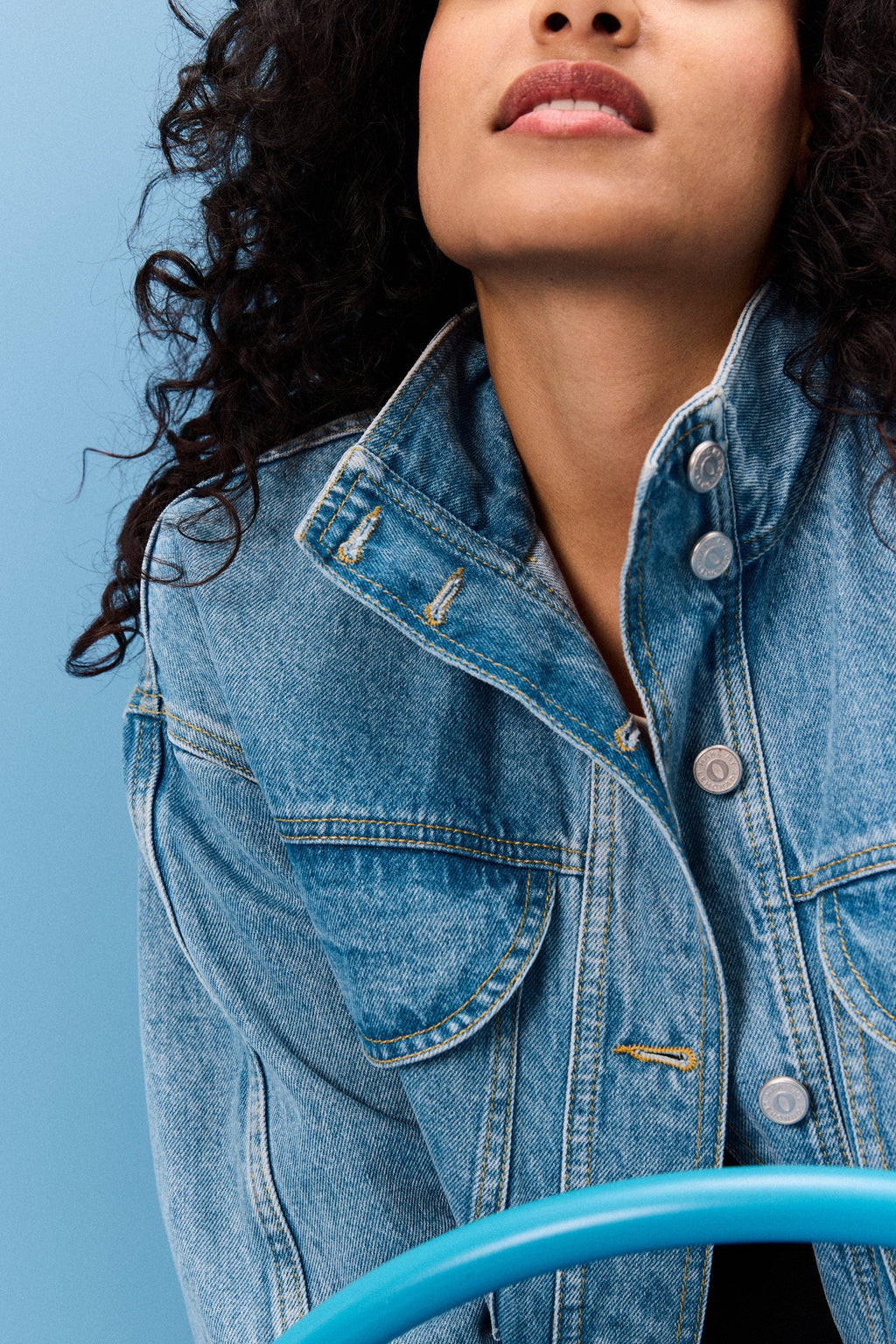 VESTE MAX LIGHT BLUE