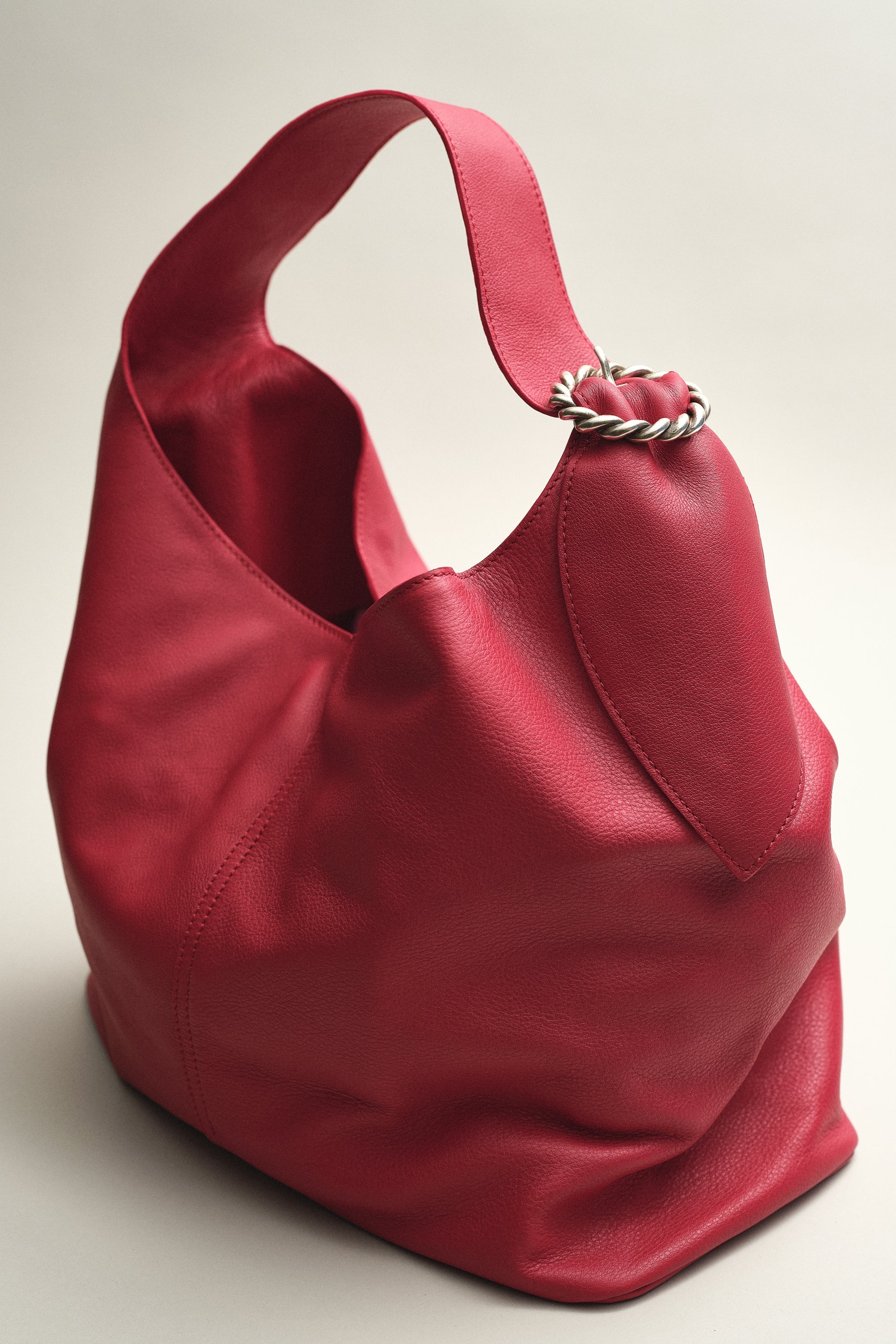SAC GABRIEL EN CUIR ROUGE