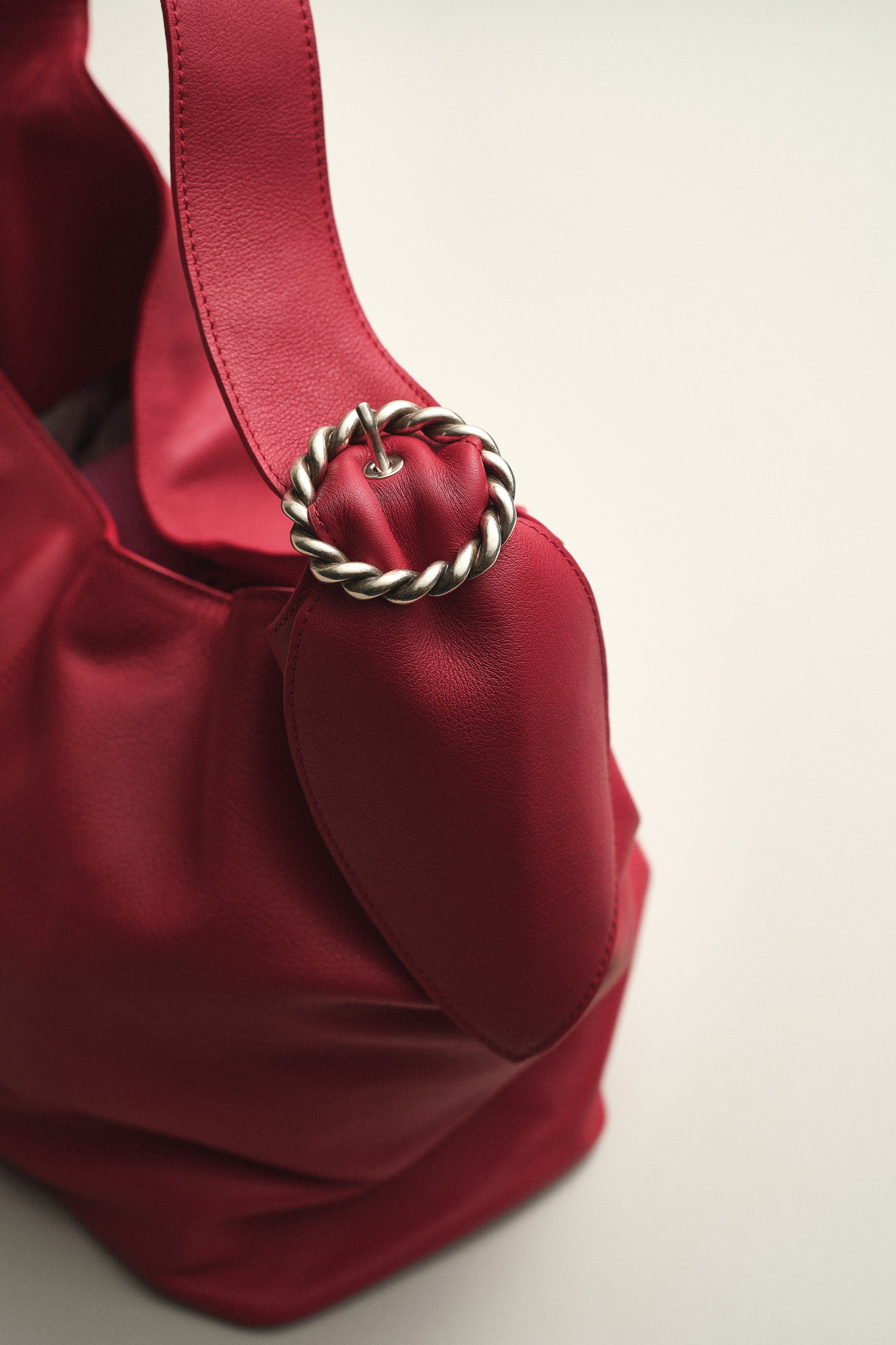 SAC GABRIEL EN CUIR ROUGE