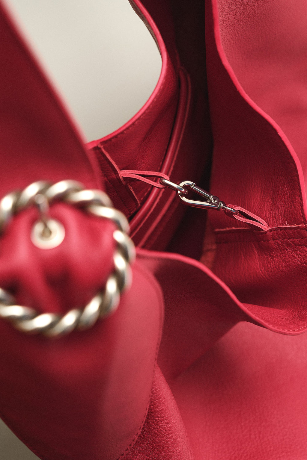 SAC GABRIEL EN CUIR ROUGE