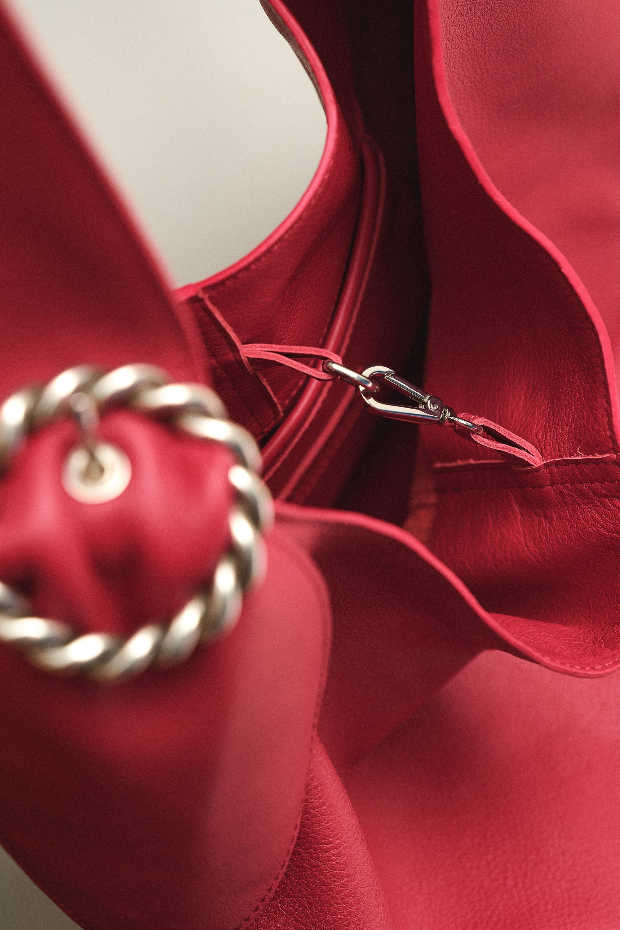 SAC GABRIEL EN CUIR ROUGE