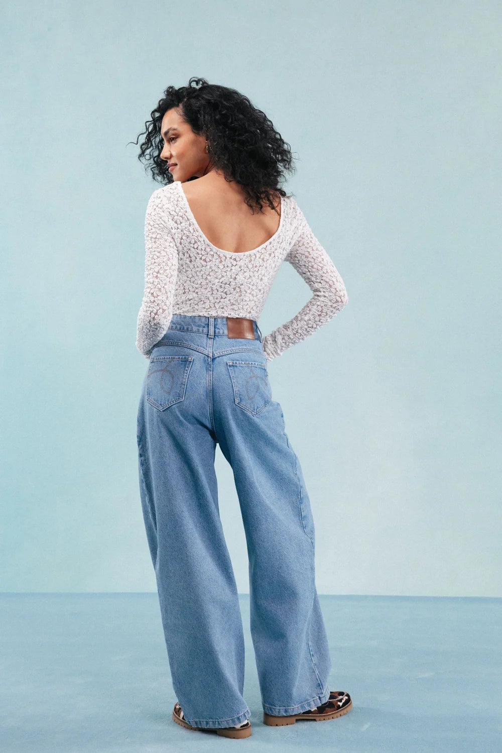 TOP PENNYLI CROCHET BLANC