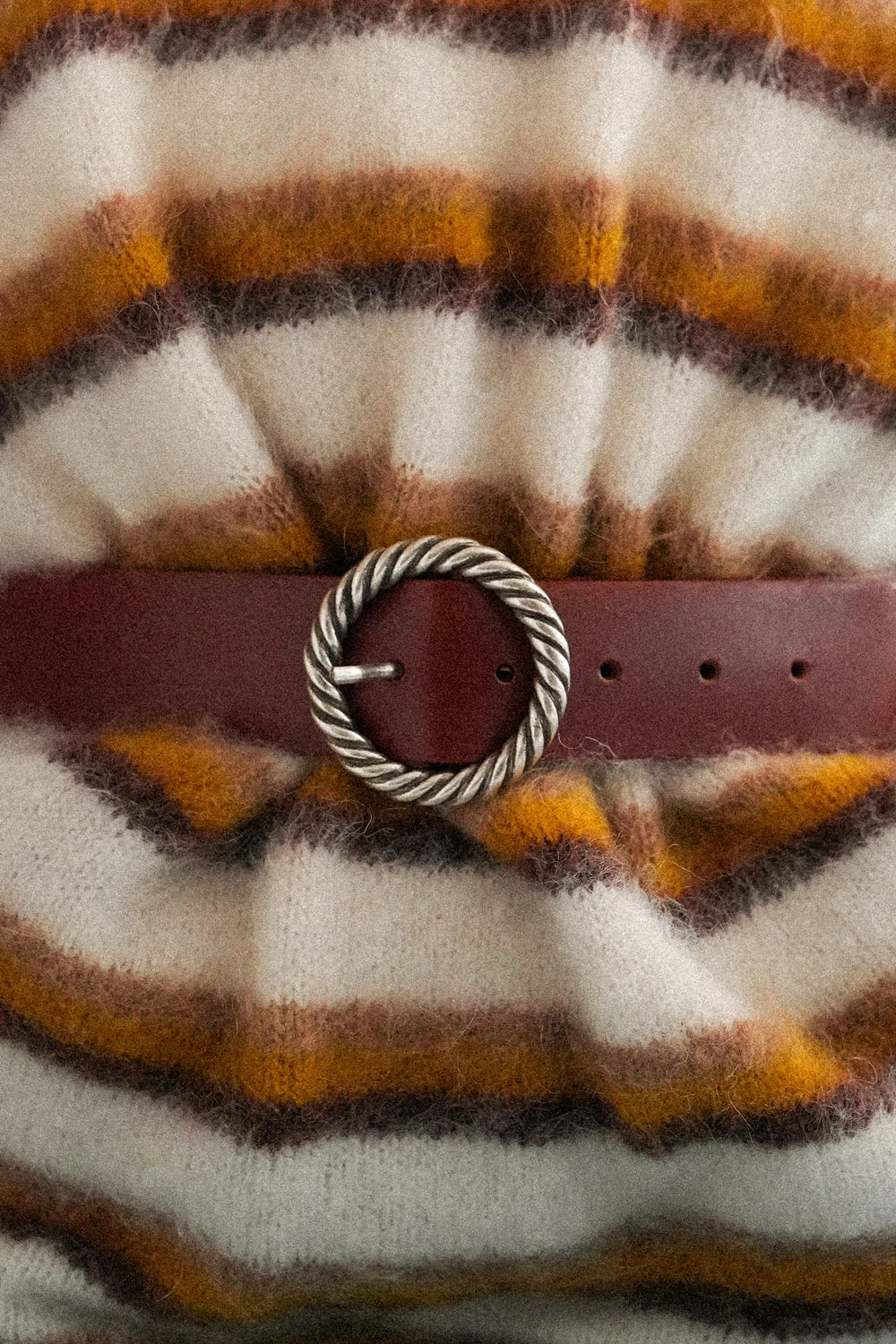 CEINTURE TORSADE MARRON