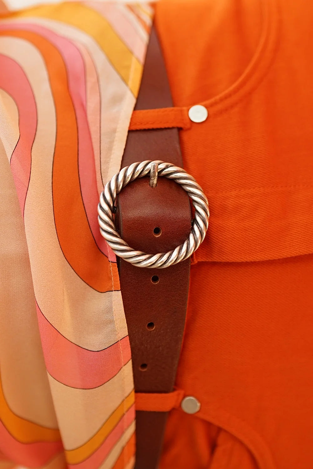 CEINTURE TORSADE MARRON