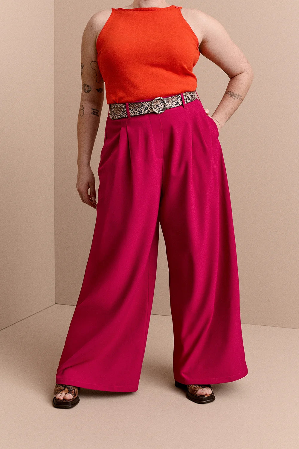 PANTALON HARYA FUCHSIA