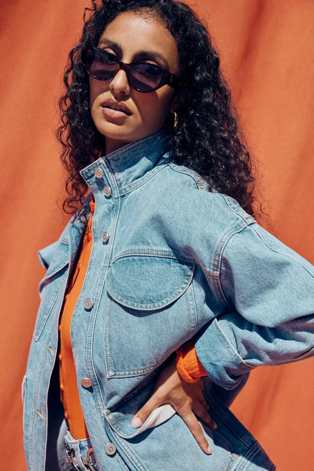 VESTE MAX LIGHT BLUE