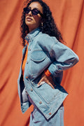VESTE MAX LIGHT BLUE