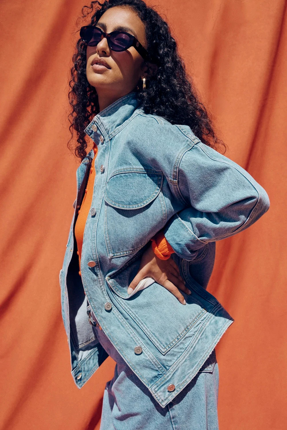 VESTE MAX LIGHT BLUE